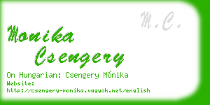 monika csengery business card